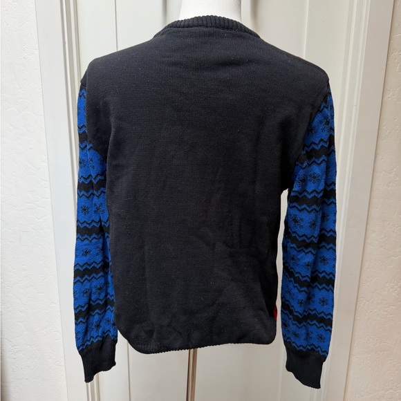 Men’s Netflix Stranger Things Black and Blue Sweater—Size L - Picture 2 of 8